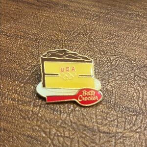 Betty Crocker Yellow and Red Cake Pin